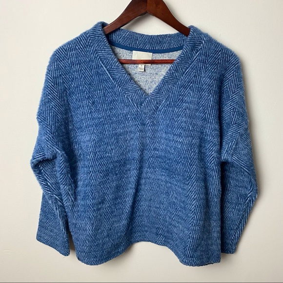 Greylin Sweaters - Greylin Anthropologie Blue V-Neck Sweater Size S